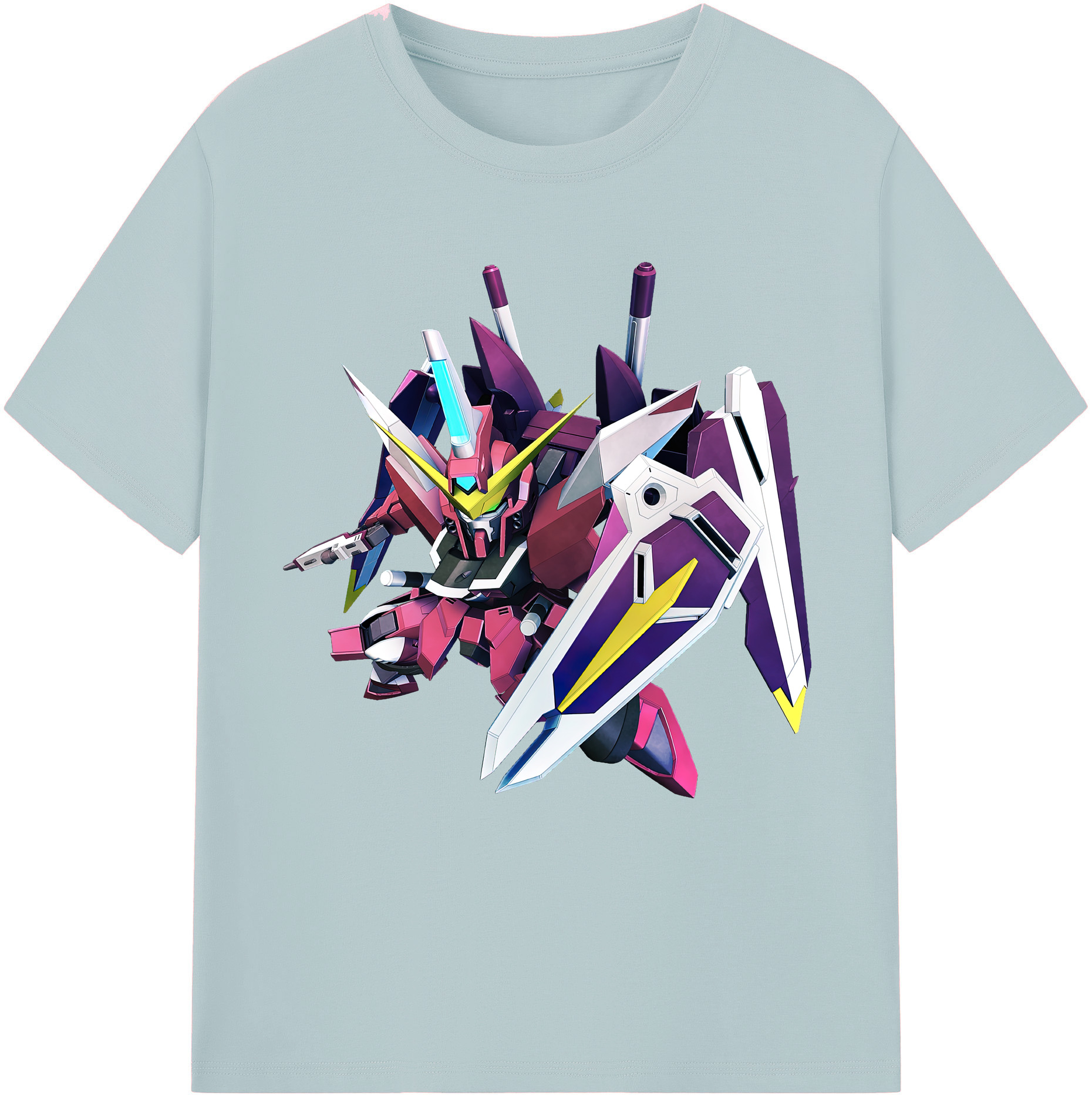 （画像用） 機動戦士ガンダム Mobile Suit Gundam 綿100％半袖Tシャツ（フロントプリント）
